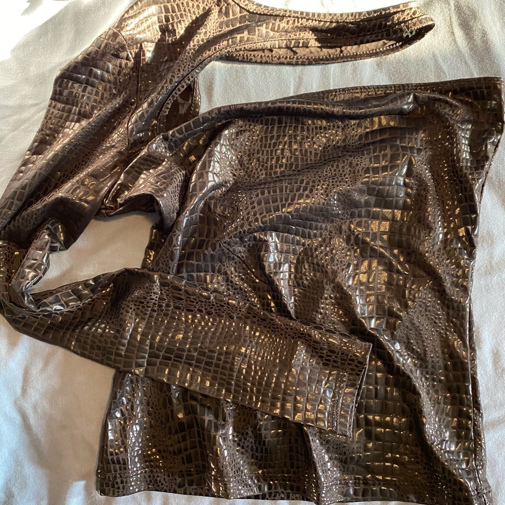Snake skin top